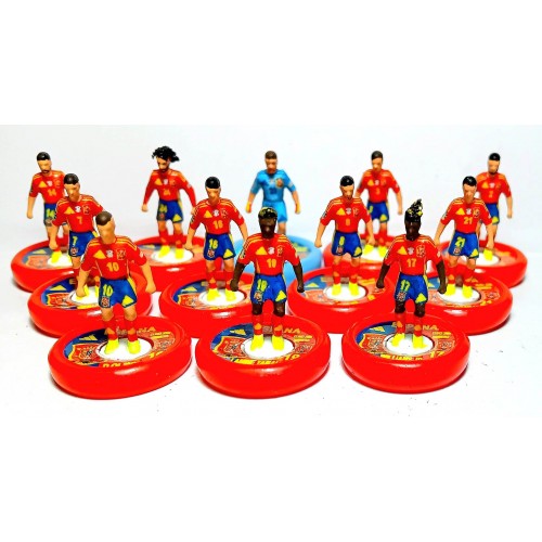 Subbuteo Andrew Table Soccer Spain Euro 2024 Winners on WSB Professional bases